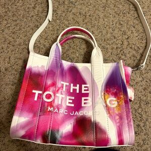 Marc Jacobs Pink and White Tote Bag